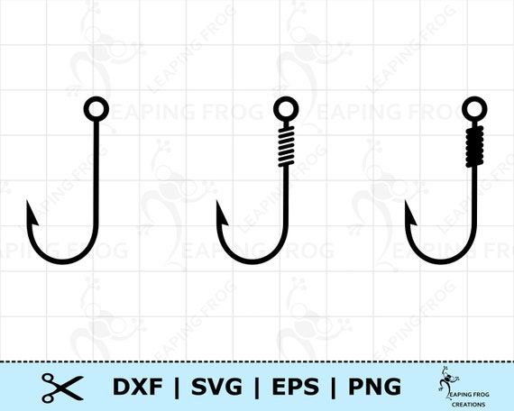 Fish hooks SVG. Fishing clipart. Fishing hooks svg. Cricut cut files.  Layered. Silhouette. dxf eps png. Fishing tackle svg. Download
