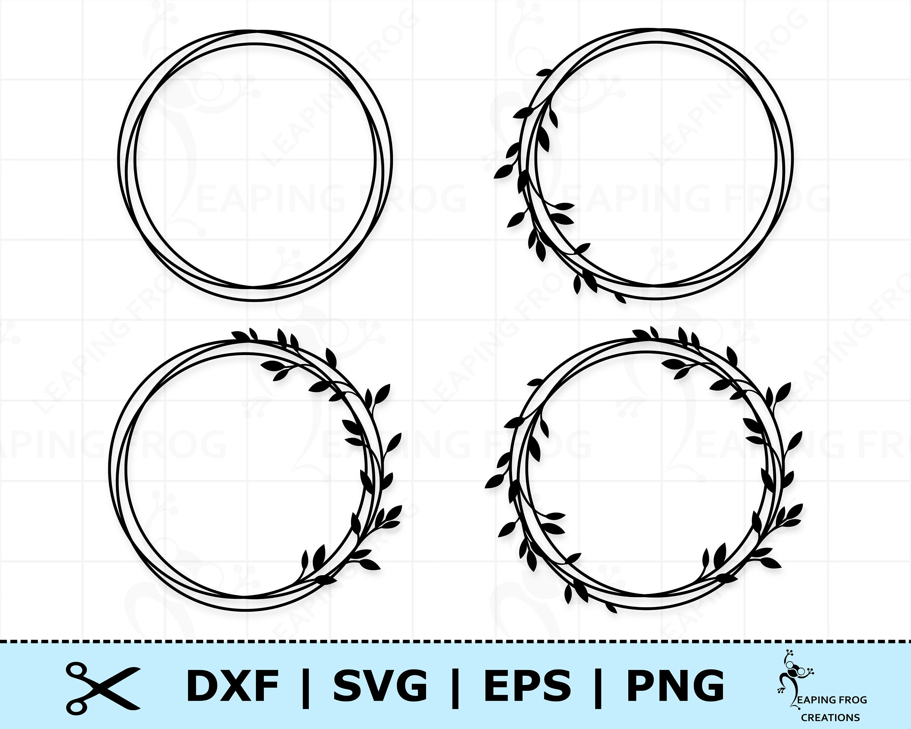 Rustic Wreath Svg Cricut Cut Files Silhouette Laurel Etsy | The Best