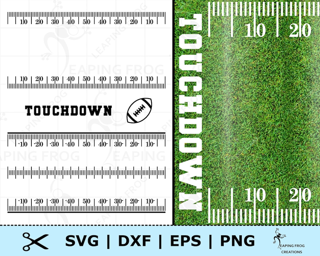 Yard Lines SVG. PNG. Football. Cricut Cut Files, Silhouette Files. DXF