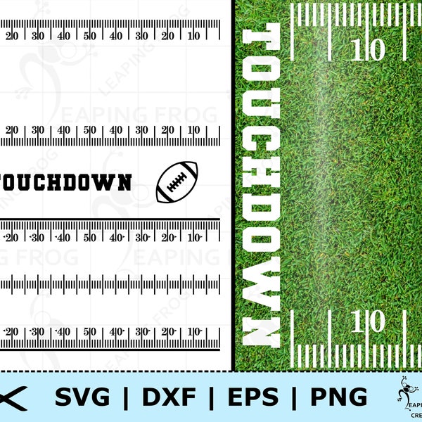 Yard lines SVG. PNG. Football. Cricut cut files, Silhouette files. DXF, eps. Great for tumblers. Soccer.  Instant download!