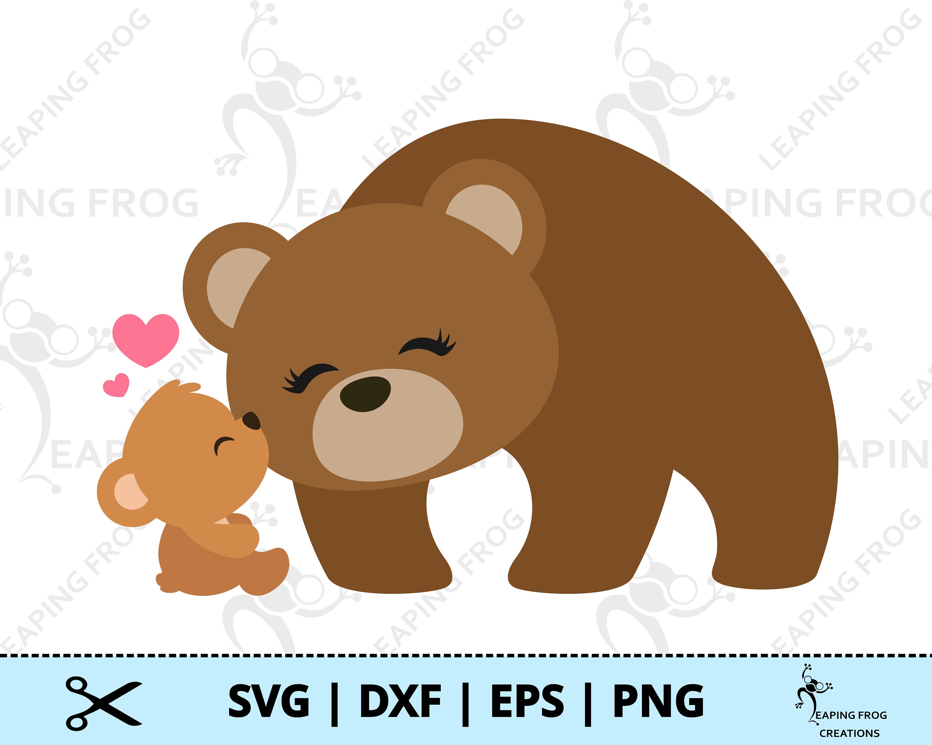 Mama Bear SVG. Cricut Cut Files Silhouette Files. | Etsy