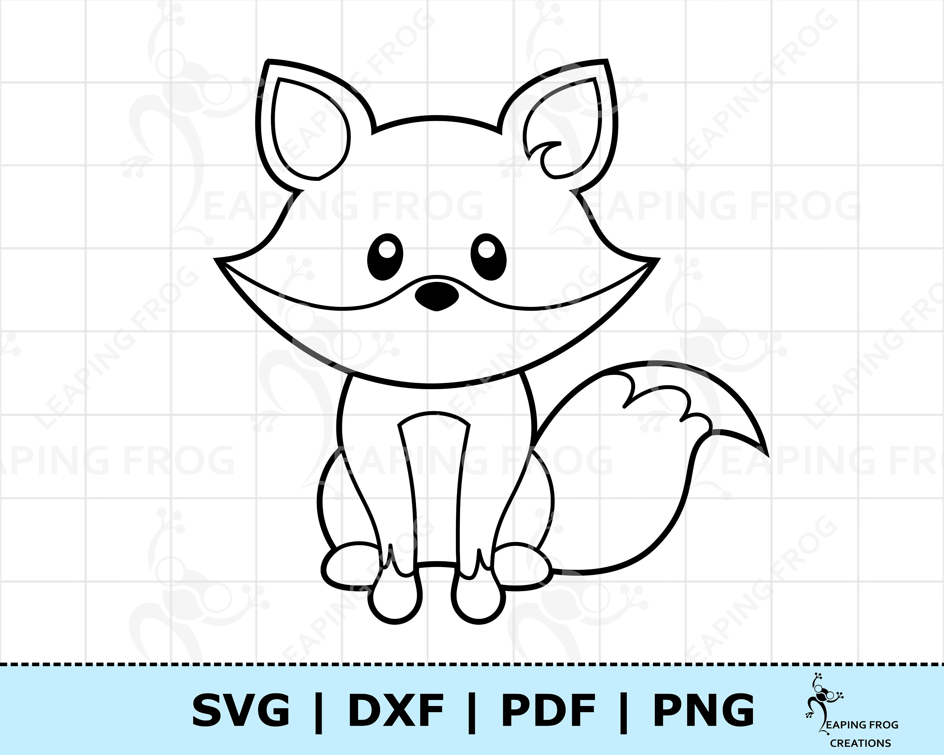 Baby Fox Black And White
