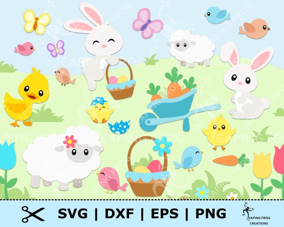 Easter SVG. PNG. Cricut Cut Files Layered. Bundle Set | Etsy