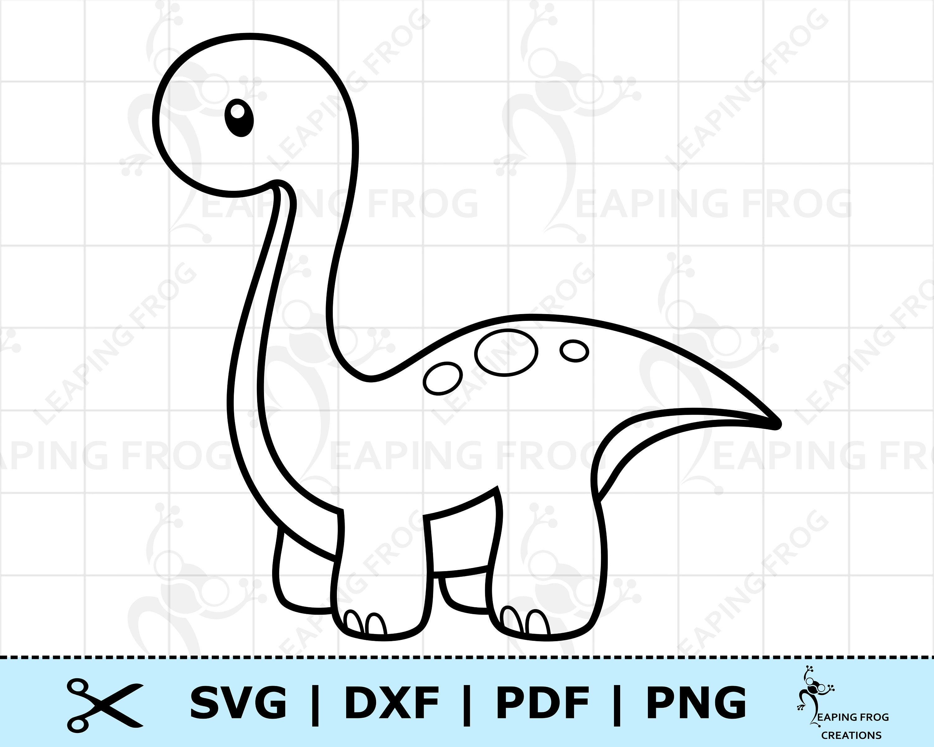 Png Jpeg Dxf Svg Cute Dino Svg Baby Dinosaur Svg Silhouette Svg Pdf ...