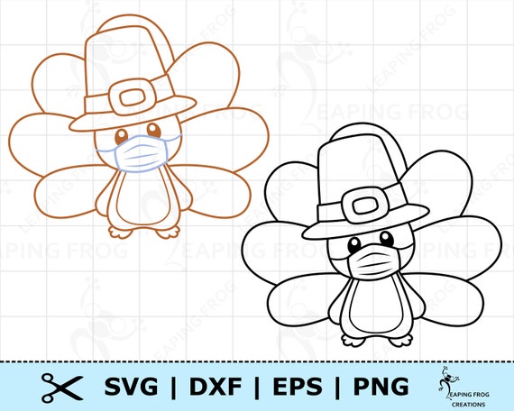 Download Turkey Wearing Face Mask Svg Cricut Cut Files Silhouette Etsy SVG, PNG, EPS, DXF File