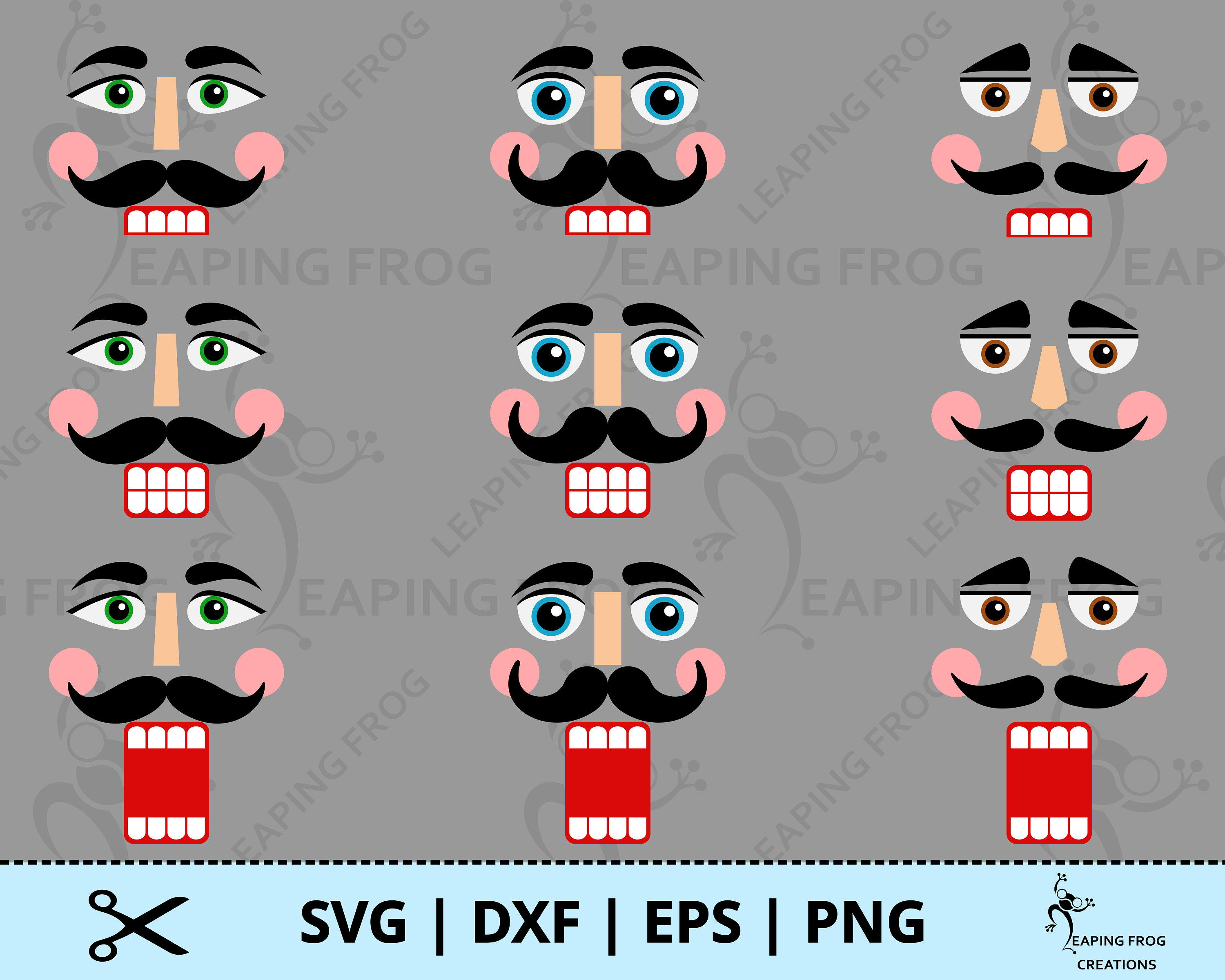 nutcracker-faces-svg-png-cricut-cut-files-silhouette-etsy