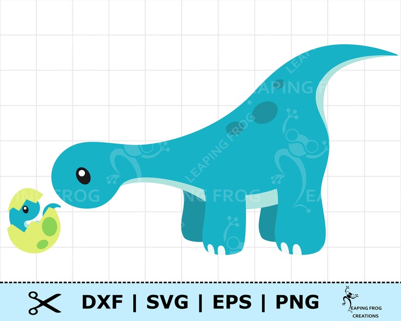Download Mother Dinosaur and Baby SVG PNG DXF eps. Circut cut files ...