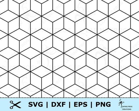 Voetzool Strak groot 3d blokken SVG. Geometrisch patroon. Naadloos/Tegelwerk - Etsy België