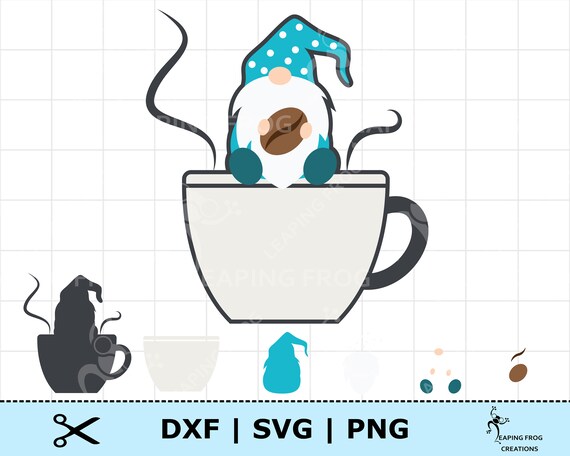Download Garden Gnome Coffee Cup Svg Dxf Png Jpg Digital Download Etsy
