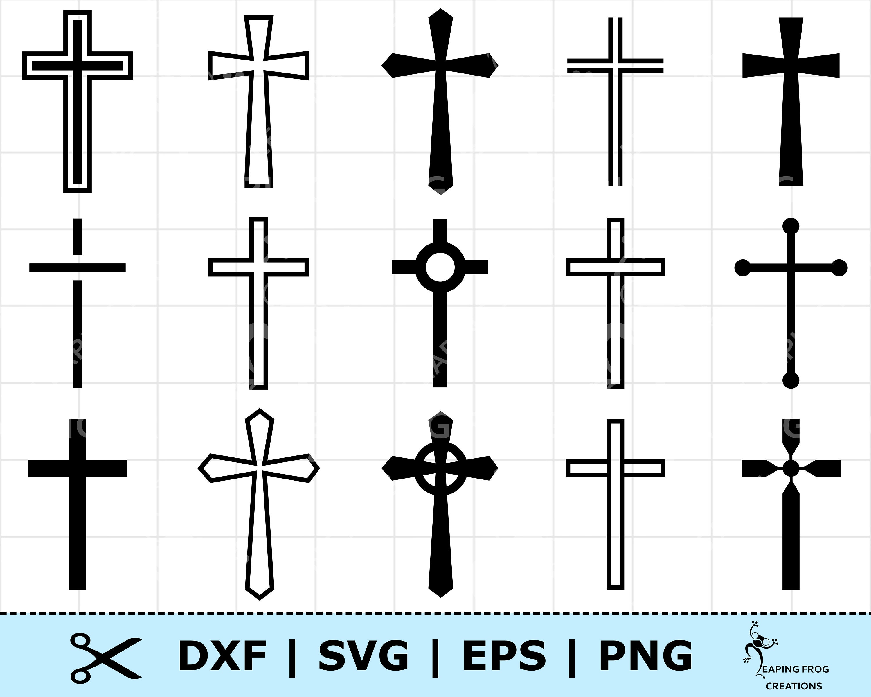 Cross Outlines Printables
