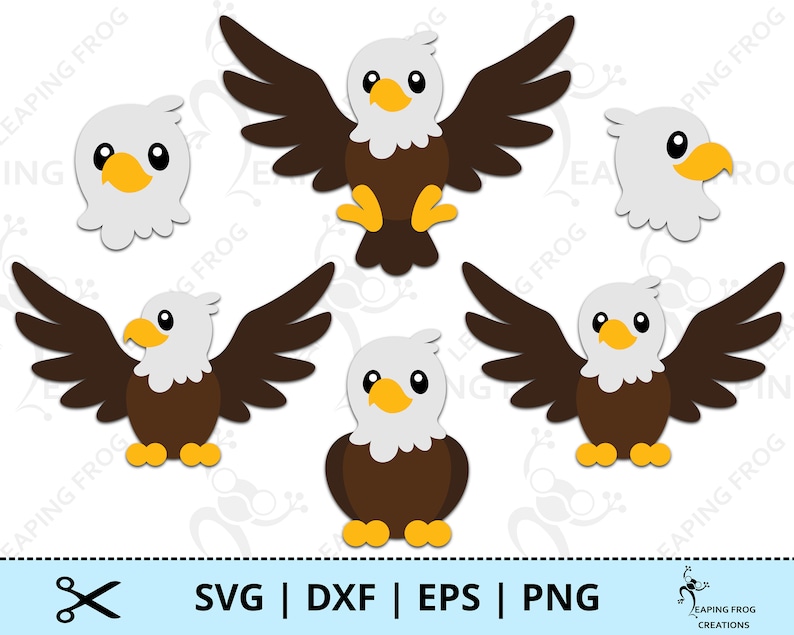 Eagle SVG. PNG. Cricut Cut Files, Layered. Silhouette Files. Bundle ...
