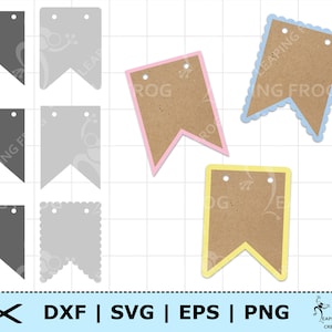 Bunting Banner SVG. Cricut cut files, Silhouette. Flags SVG. Baby shower, birthday banners. PNG. dxf. eps. Instant Download! Pennant svg.