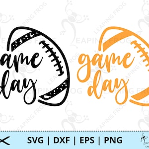 Game Day SVG. PNG.  Cricut cut & layered files, Sihouette, Sublimation, Print-to-cut, etc. Football t shirt,  DXF, eps. Instant download!