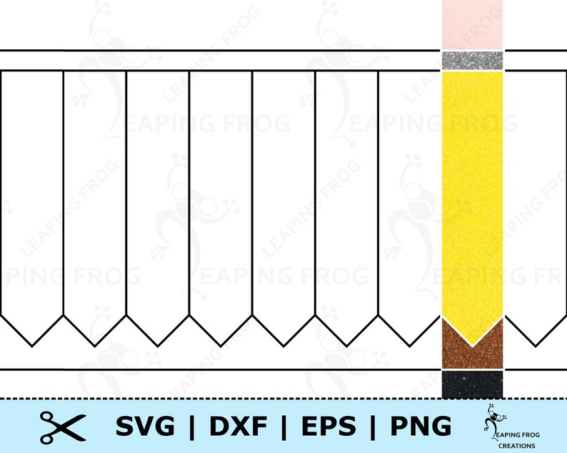 Pencil SVG. PNG. Pattern. Seamless / Tiling. Cricut Cut Files, Layered ...