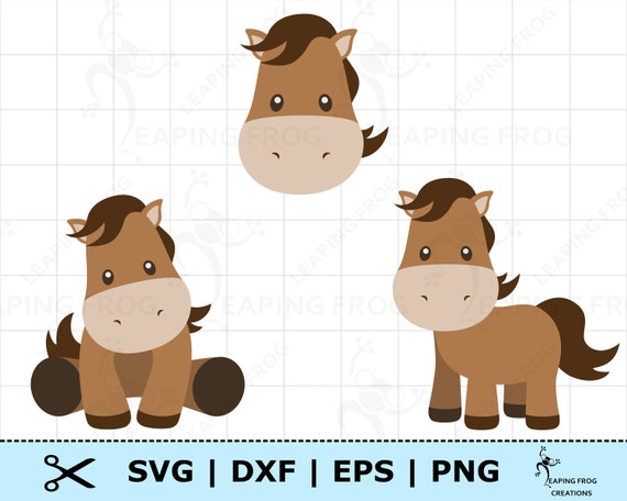 Cute Horse Svg Horse Png Cricut Cut Files Layered Files Etsy