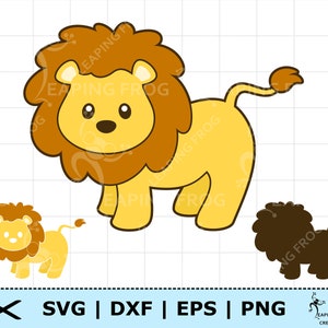 Download Cute Baby Lion Svg Lion Png Cricut Cut Files Layered Files Etsy