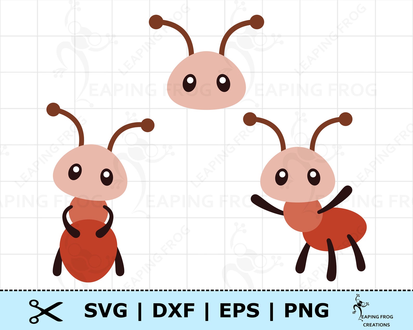Ants SVG. PNG. Cricut Cut Files, Silhouette. Layered Files. Cute ...