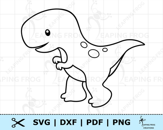 Download Cute Baby Dinosaur Svg Png Dxf Eps T Rex Digital Download Etsy