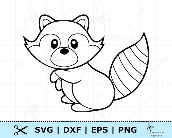 Download Cute Raccoon Svg Png Dxf Eps Raccoon Digital Download Cricut Etsy
