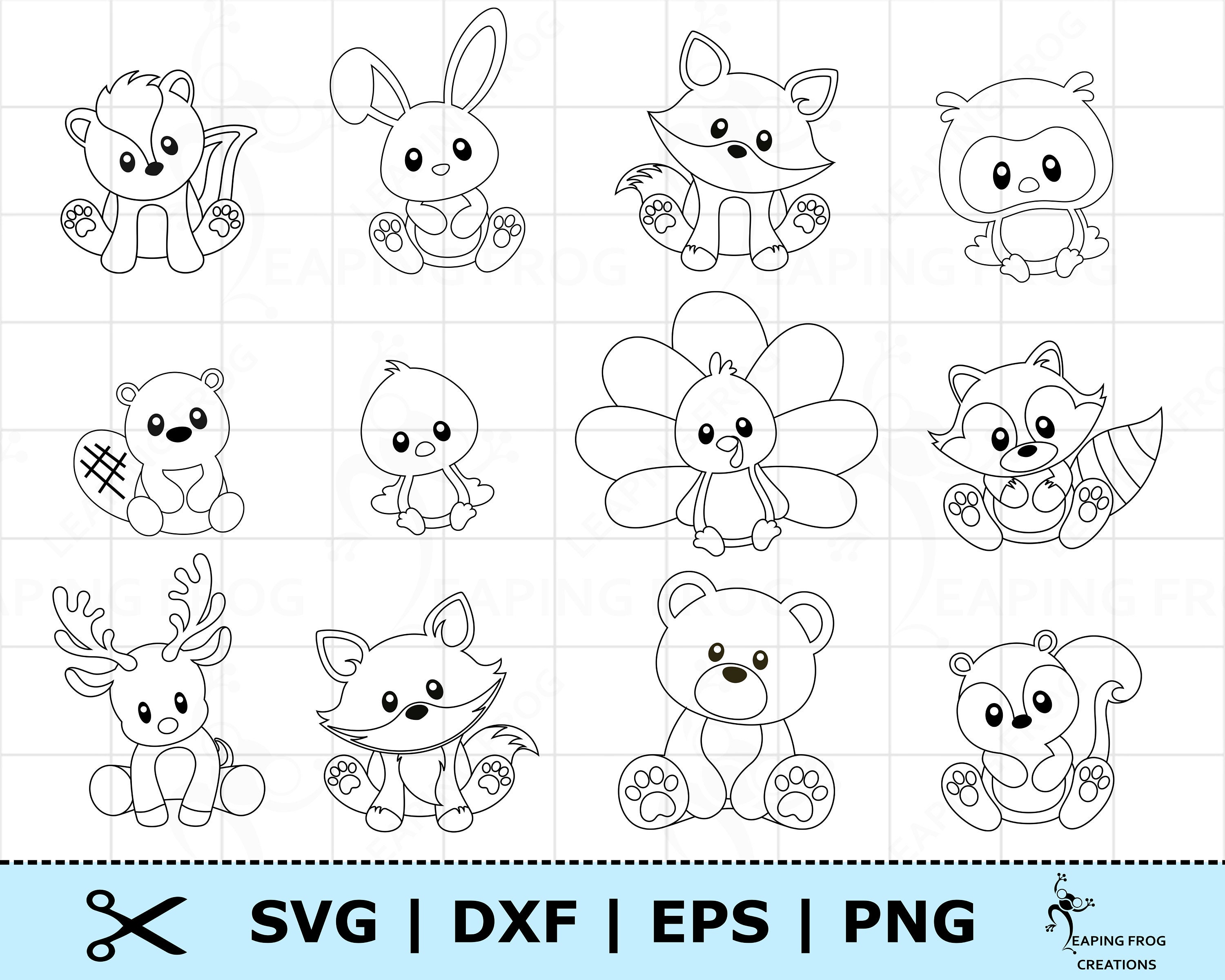 Download Woodland Animals Svg Set Woodland Creatures Svg Cricut Cut Etsy