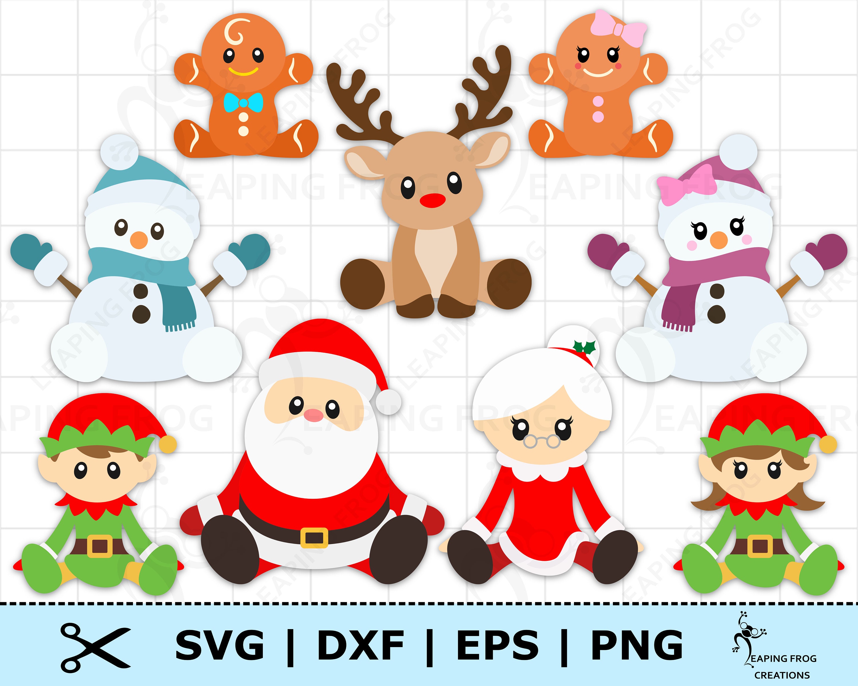 Christmas Bundle SVG. PNG. Cricut Cut Files Silhouette | Etsy