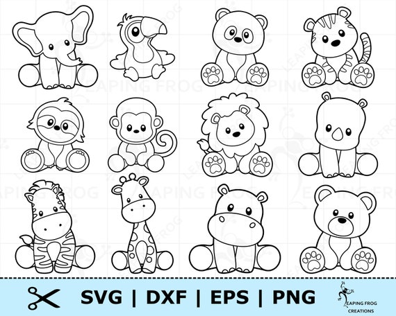 Buy Zoo Animals SVG Bundle, Engraving Stencils, SVG Stencils for Wood  Burning, Glass Engraving Patterns, Animal Stencils Online in India 