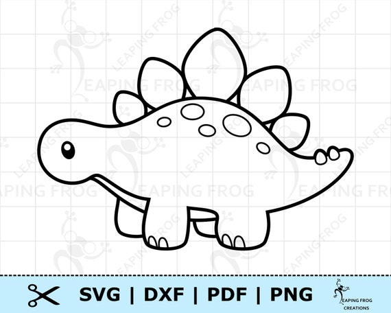 cute dinosaur outline
