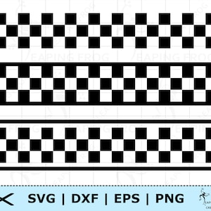Racing Streifen SVG. 3 Versionen! Nahtlos. Cricut geschnitten Dateien, geschichtet. Silhouette. Schwarz-Weiß-Rennen png. dxf. eps. Schwarz weißes Muster