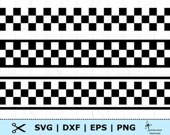 Racing Stripes SVG. 3 versions! Seamless. Cricut cut files, layered. Silhouette. Black and White racing png. dxf. eps. Black white pattern