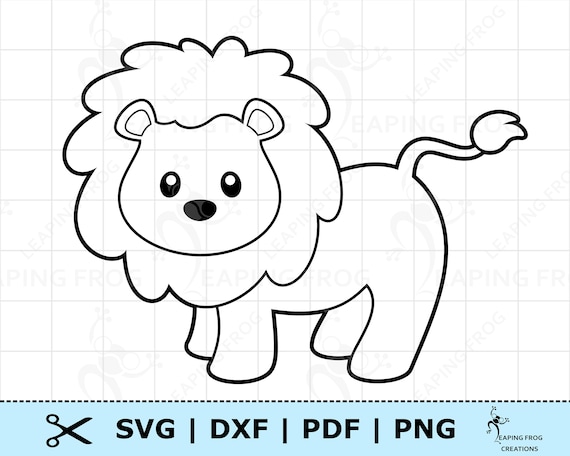 Download Cute Baby Lion Svg Cut Files Silhouette Files Baby Lion Etsy