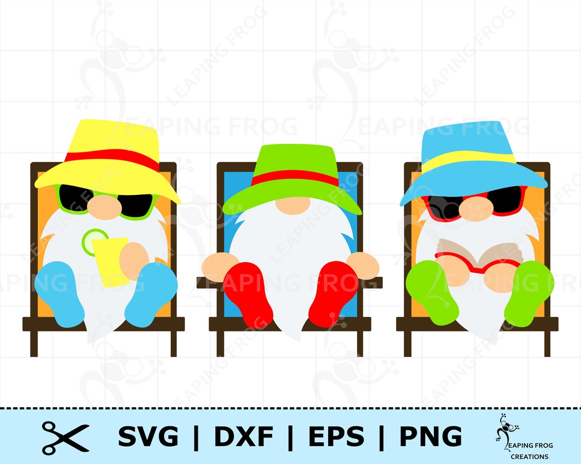 Download Summer Gnomes SVG. PNG. Cricut cut files Silhouette ...