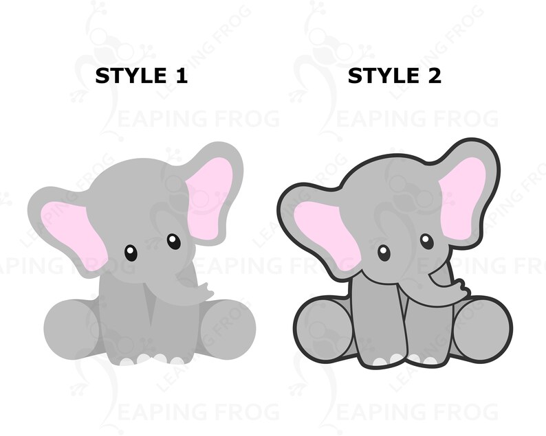 Download Baby Elephant SVG. Cricut Cut files layered. Silhouette ...