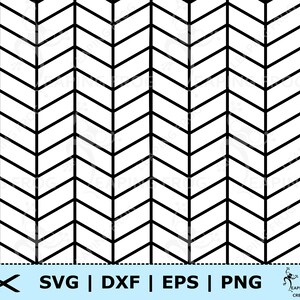 Wzór Chevron SVG. Jodełka SVG. Bez szwu, pliki Cricut Cut, pliki Silhouette. Czarny, Biały. png, dxf, eps. Cyfrowy. Kontur, Szablon