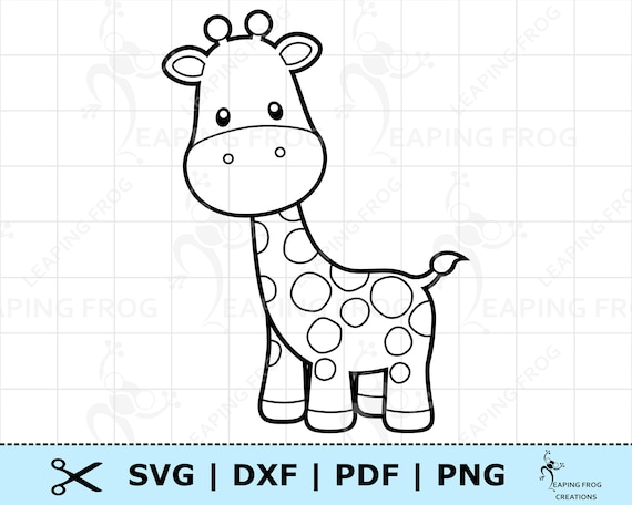 Download Baby Giraffe SVG PNG DXF pdf. Cricut Cut files Silhouette ...