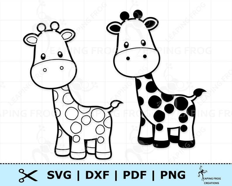Free Cute Baby Giraffe Svg Cut That Design - vrogue.co