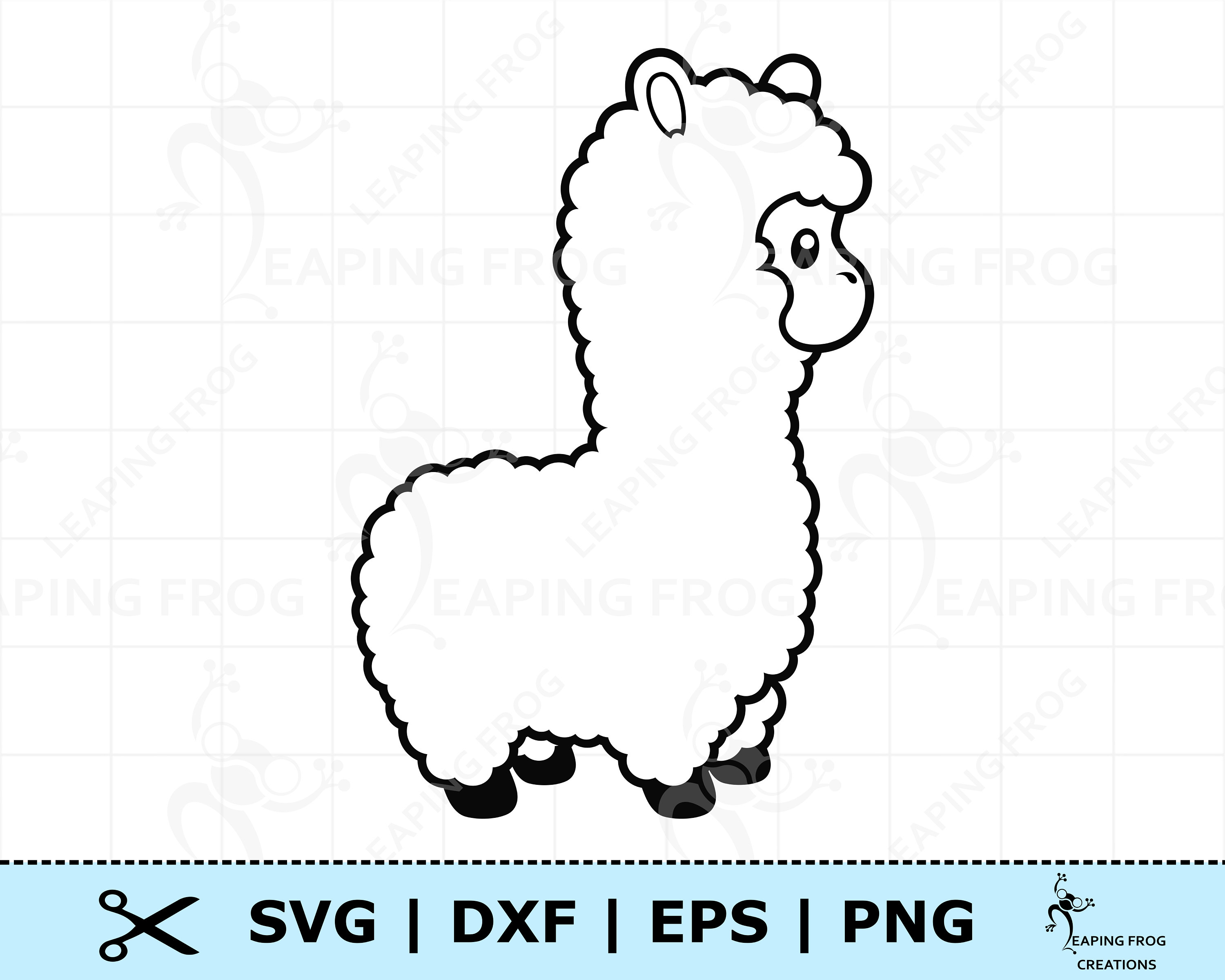 Visual Arts LLAMA's SVG Vector Stencil Instant download 6 file formats