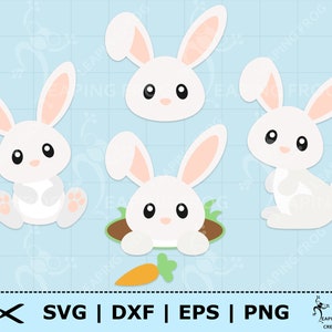 Osterhase SVG, PNG. Ostern svg. Cricut Schnitt Dateien, Dateien mit Ebenen. Silhouette. Bündel, Set. Hasen, Karotten. Sofort Download! Niedlich. dxf