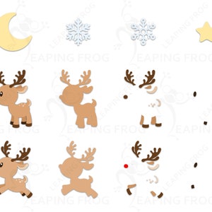 Party Rudolph Svg Rudolph SVG. PNG. Cricut Cut Files, Layered Files. Silhouette. Rudolph ...