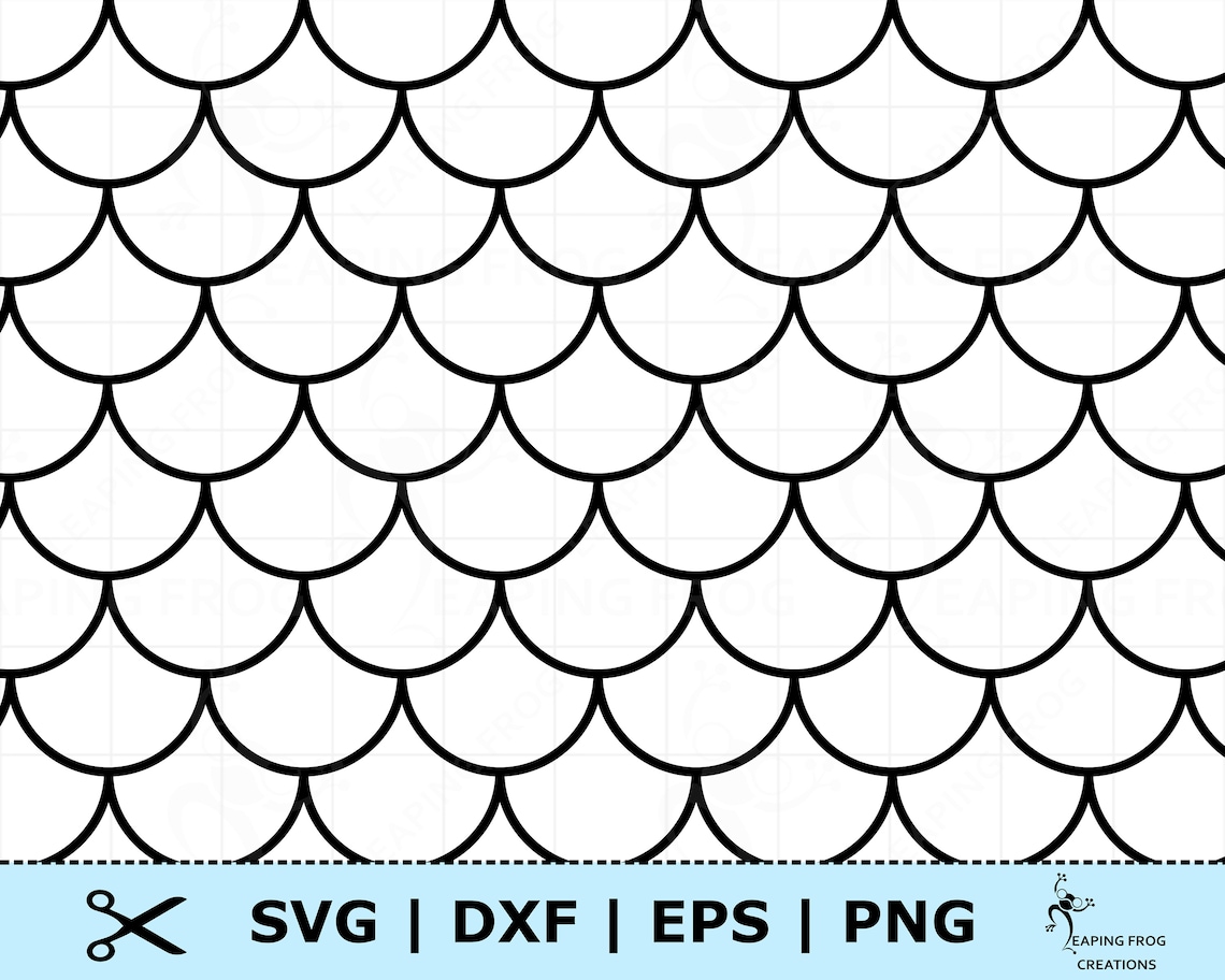 6 Mermaid Scales Svg