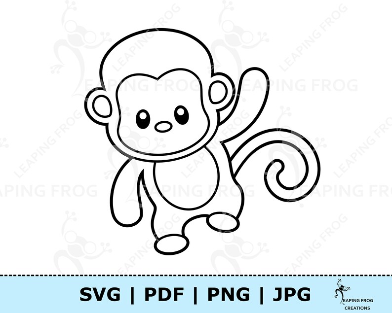 Free Free 284 Cute Baby Monkey Svg SVG PNG EPS DXF File