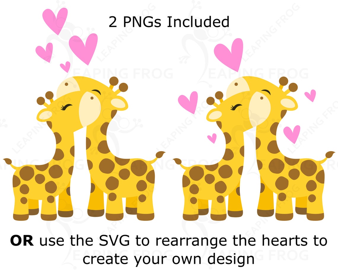 Giraffe SVG. Giraffe couple. Valentine's Day svg. Circut | Etsy