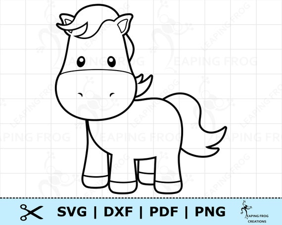 Download Cute Baby Horse Svg Cricut Cut Files Silhouette Files Baby Etsy PSD Mockup Templates