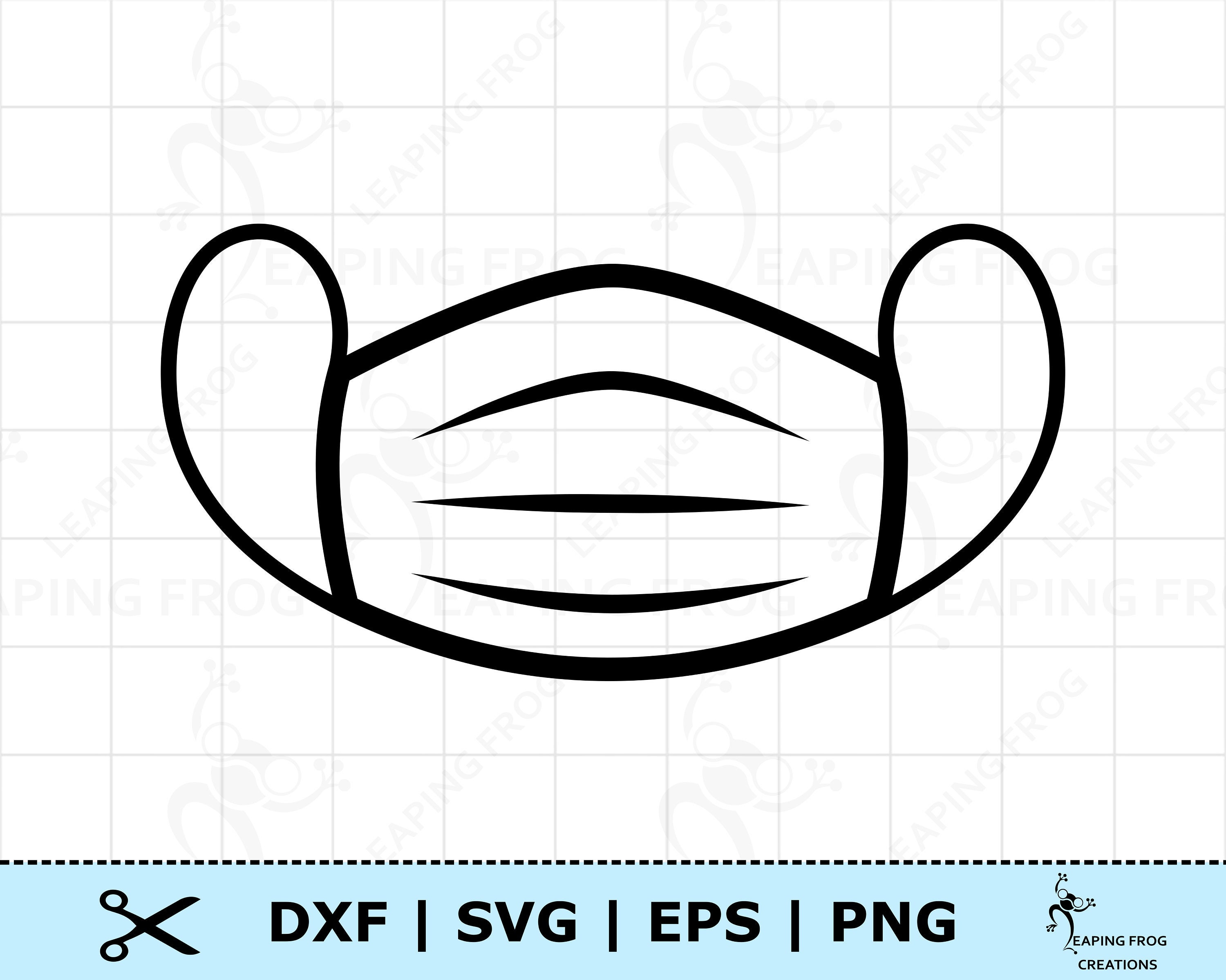 Download Face Mask Svg Face Mask Eps Face Mask Dxf Face Mask Png Etsy