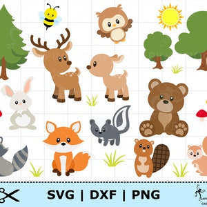 SVG: Woodland Animal Stencil Bundle. Animal Svg. Woodland Animals. Animal  Stencil Svg. Cute Animal Svg. SVG. PNG. 