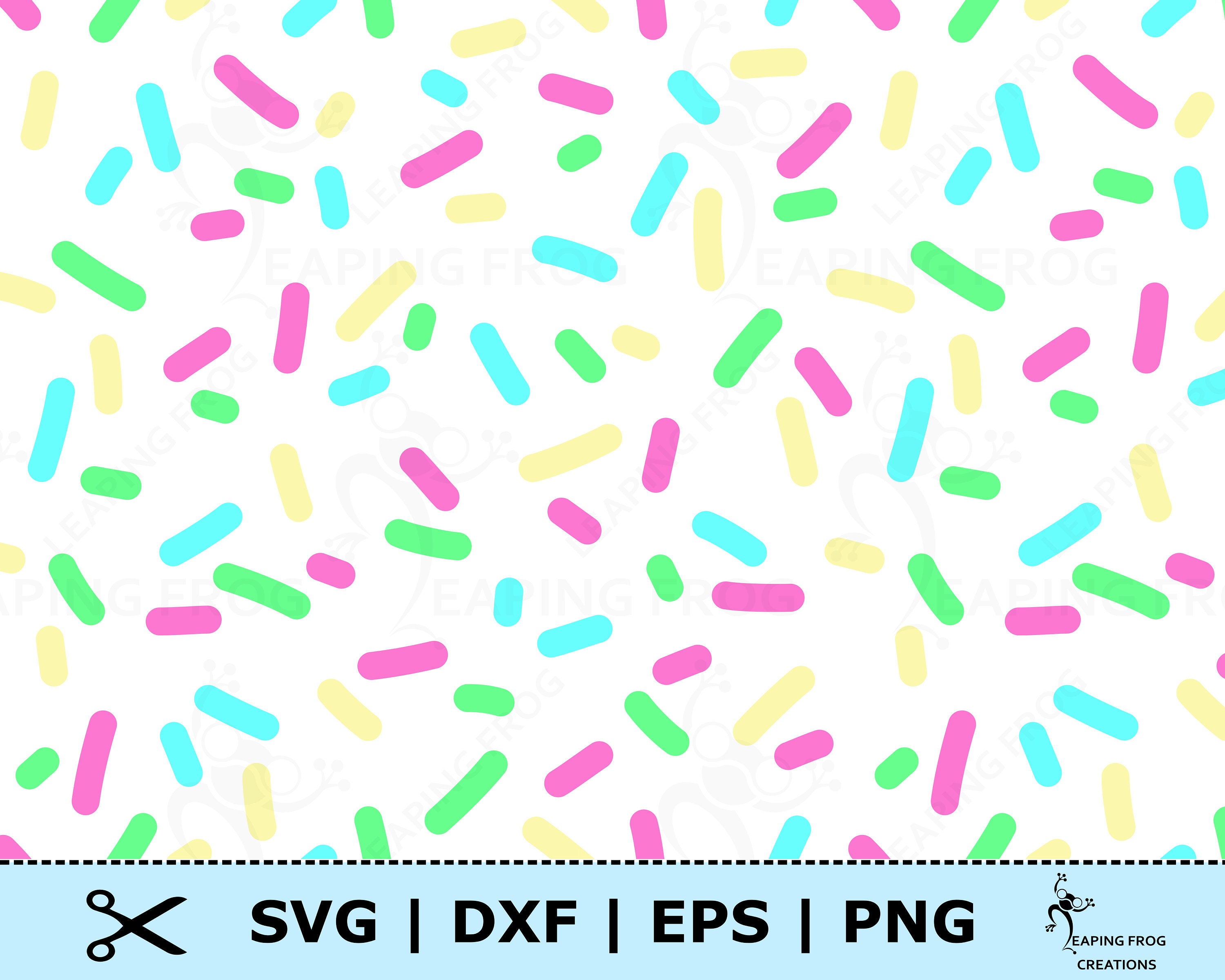 Sprinkles SVG. PNG. Seamless Pattern. Cricut Cut Files - Etsy