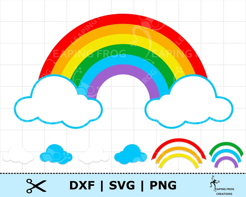 Download Rainbow SVG. Cricut cut files Silhouette. Layered files ...