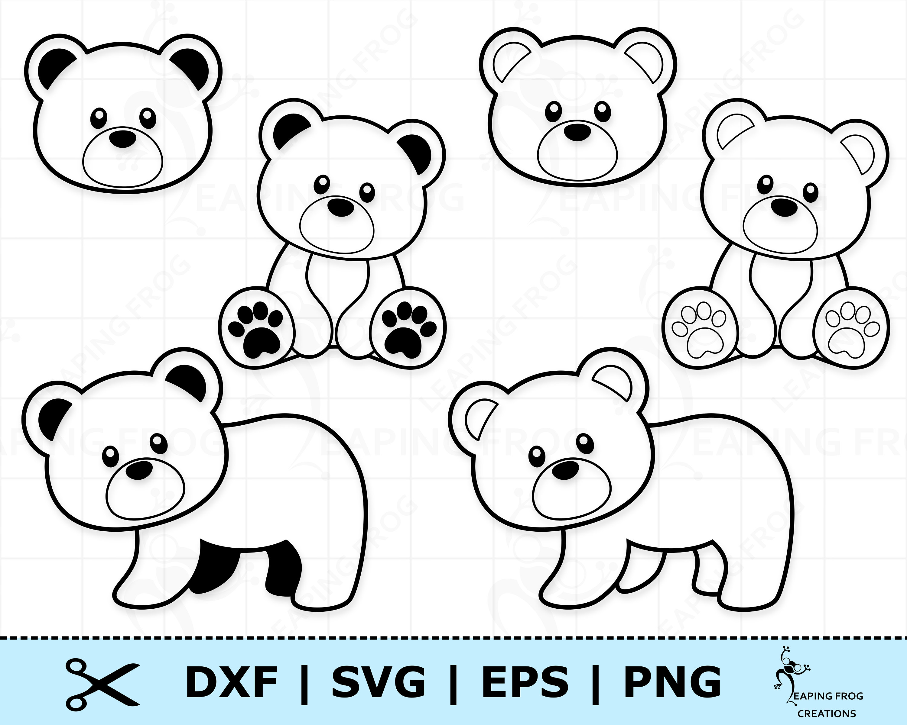 Teddy Bear SVG File Print Art