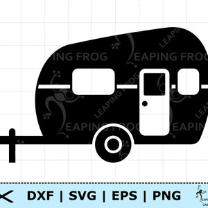 Camper SVG file. Camper Cut file. Camping svg. Camper clipart. Cricut, Silhouette. Camper DXF. Camper EPS. Camper png. Camper download