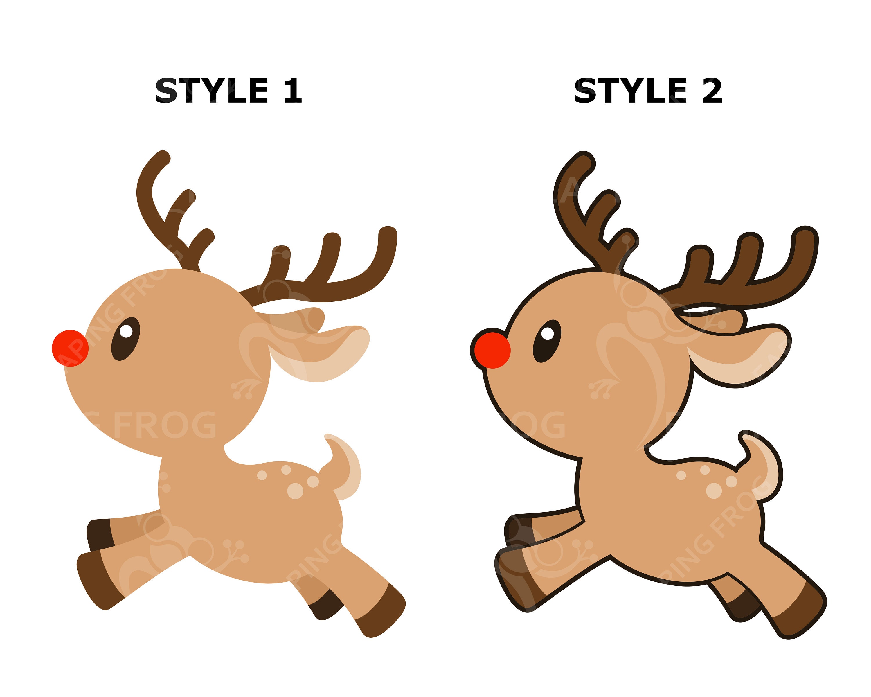 Rudolph the Red Nose Reindeer SVG. PNG.. Cricut Cut Files, Layered Files.  Silhouette Files. Christmas. DXF, Eps. Digital Download. -  Israel