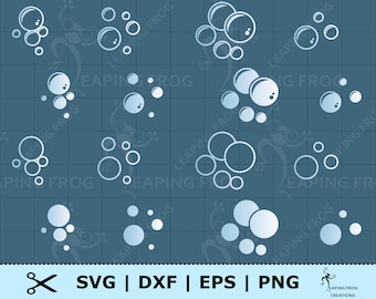 Bubbles SVG. PNG. Cricut cut files, layered. Silhouette files. Bundle, Set. Circles. DXF, eps. Instant download. Blowing bubbles, Soap.